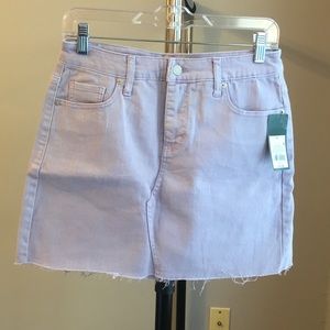 Lilac denim skirt